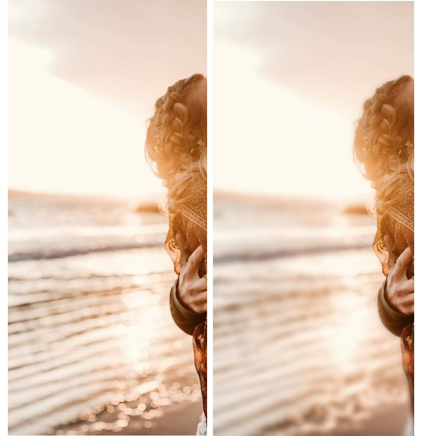 Removing chromatic aberration example before and after